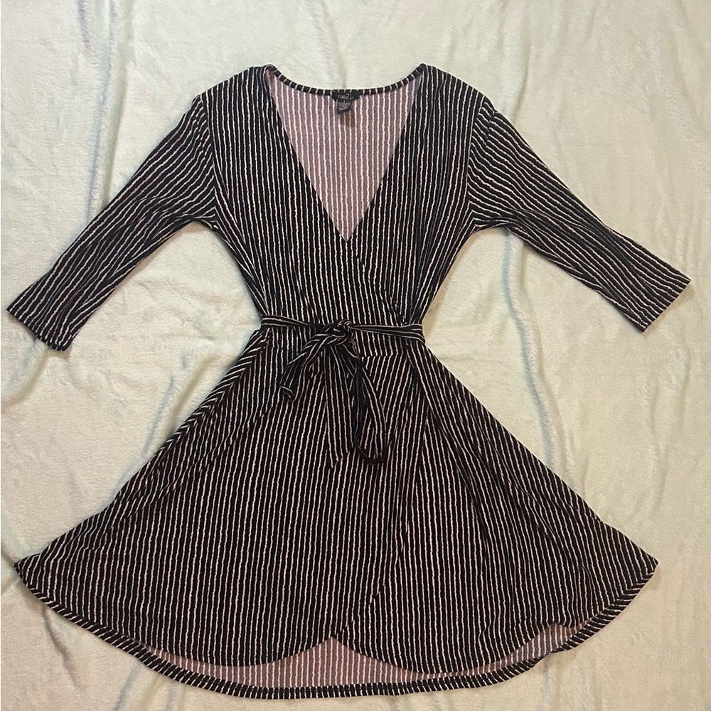 Rue21 Monochrome Striped Top
